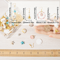 DIY-Set zur Herstellung von Ohrhängern aus natürlichen und synthetischen gemischten Edelsteinsplittern&nbsp;DIY-SC0024-34
