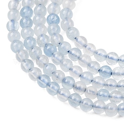 Natürliche Aquamarin Perlen Stränge&nbsp;G-H358-A11-3mm-01