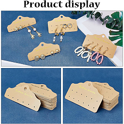100 espositore per orecchini in plastica di 2 stili&nbsp;DIY-PH0002-94