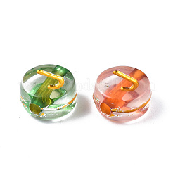 Transparente galvanisierte Acrylperlen&nbsp;TACR-S273-07