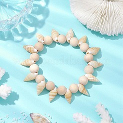 Bracelets extensibles en spirale naturelle&nbsp;BJEW-JB10356