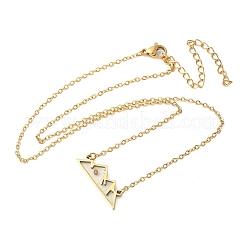 Colliers pendentifs foi en acier inoxydable 304 en forme de graine de moutarde&nbsp;NJEW-Z063-04G-01