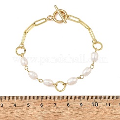 Armbänder aus natürlichen Süßwasserzuchtperlen&nbsp;BJEW-JB14331