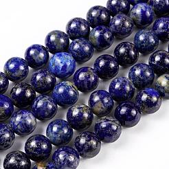 Lapis lazuli naturale perle tonde fili&nbsp;X-G-I181-09-10mm