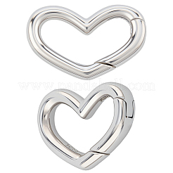 2 Stück 925 Sterlingsilber-Federtorringe&nbsp;STER-SC0001-55