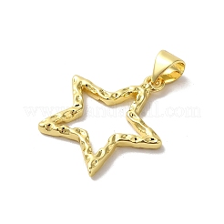 Pendentifs en laiton coeur placage en rack&nbsp;KK-G504-24D-G