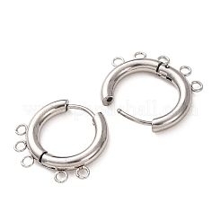 Accesorios para pendientes de aro de acero inoxidable 304&nbsp;STAS-D183-02F-P