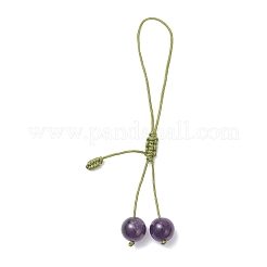 4 colgante de piedra preciosa de cereza para decoración de accesorios móviles.&nbsp;HJEW-TA00422