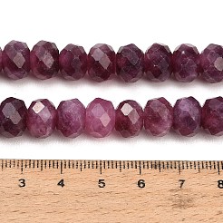 Rangs de perles de jade blanc naturel teintées et facettées&nbsp;GG-CBAE966-01B-Q
