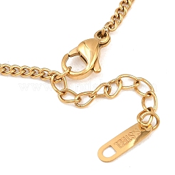 Bracelet à maillons papillon et rectangle en oxyde de zirconium&nbsp;BJEW-D025-04G-02