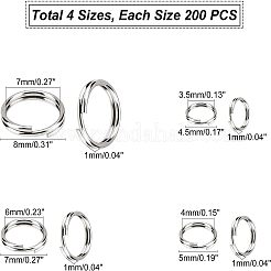 Spaltringe aus Edelstahl 304&nbsp;STAS-UN0006-83P