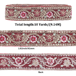 Nastro di paillettes ricamato in poliestere&nbsp;OCOR-WH20003-37D