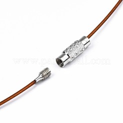 Création de bijoux de fil de collier en acier inoxydable&nbsp;TWIR-R003-07