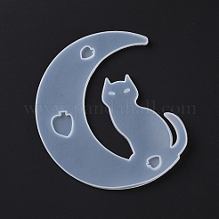 Stampi in silicone fai da te animale sulla falce di luna ciondolo grande&nbsp;DIY-F125-03