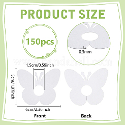 150 Stück Schmetterlings-Weinglasanhänger aus Papier&nbsp;DIY-FG0010-06B