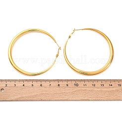 Pendientes de aro de acero inoxidable 304&nbsp;EJEW-Z093-01G-02