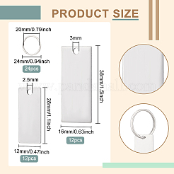 Kit de fabrication de porte-clés vierges à tamponner soi-même&nbsp;DIY-BC0009-42