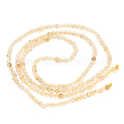 Natürlichen Gold Rutilquarz Perlen Stränge&nbsp;G-F509-42-2mm-01