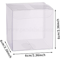 Emballage cadeau en plastique transparent pour animaux de compagnie&nbsp;CON-WH0052-6x6cm