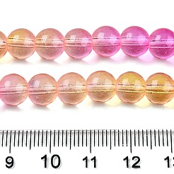 Perles de verre transparentes de peinture de cuisson&nbsp;DGLA-M001-8mm-05