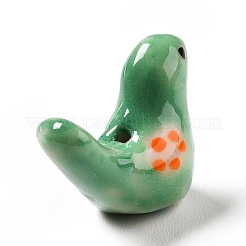 Perles de porcelaine imprimées manuelles&nbsp;PORC-F005-04A