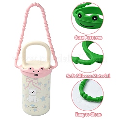 4 correa para asa de botella de agua con cordón trenzado de silicona de 4 colores&nbsp;DIY-CJ0002-63