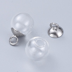 Kunststoff Perlenkappe Anhänger Kautionen&nbsp;X-KY-K003-02A