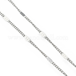 Collane a maglie in acciaio inossidabile 304 anti-ossidazione&nbsp;X-NJEW-F248-16A-P