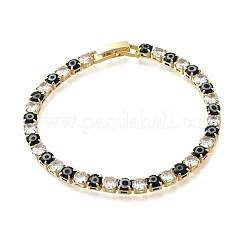 Bracelets à maillons et breloques en laiton émaillé&nbsp;BJEW-Z094-02G-02B