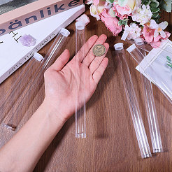 Récipients à billes en plastique transparents avec couvercles&nbsp;CON-WH0092-81A