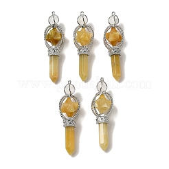 Wünschelrutenpendel aus natürlicher Topas-Jade&nbsp;G-C095-01P-03