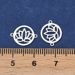 925 hohler Verbindungsanhänger aus Sterlingsilber&nbsp;STER-A046-01S