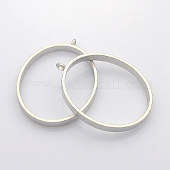 Alliage mat pendentifs ovales&nbsp;PALLOY-J413-11MP