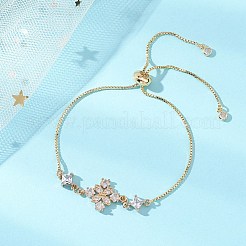 Verstellbare Messing-Gliederarmbänder&nbsp;BJEW-JB13038