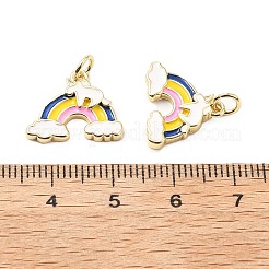 Messing Emaille Anhänger / charms&nbsp;KK-L237-028G-03