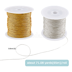 2 Rollen 2 Farben Nylonfaden&nbsp;NWIR-FH0001-03