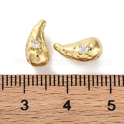 Messing Micro Pave klare Zirkonia Perlen&nbsp;KK-U042-06G