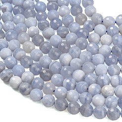 Naturali pizzo blu agata perline fili&nbsp;G-C280-B07-8mm