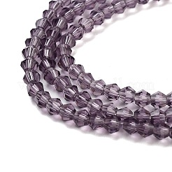 Nachahmung österreichischer Kristall 5301 Doppelkegelperlen&nbsp;GLAA-S026-2mm-03