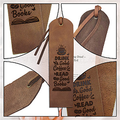 Etiquetas de cuero de vaca&nbsp;AJEW-WH0386-0038