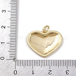 Valentinstag Messing Anhänger mit roter Emaille&nbsp;KK-D424-30C-G