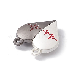 Fermoirs magnétiques en alliage de coeur d'amour&nbsp;FIND-C013-01A