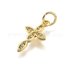 Ottone micro spianare pendenti zirconi&nbsp;X-KK-Z100-41G-03