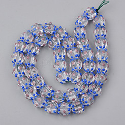 Chapelets de perles vernissées manuelles&nbsp;LAMP-N021-007B