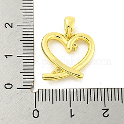 Pendenti in zirconi cubici trasparenti in micro pavè di ottone&nbsp;KK-P263-09A-G