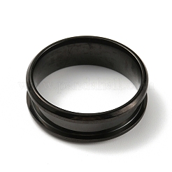 201 geriffelte Fingerringfassungen aus Edelstahl&nbsp;RJEW-WH0010-08E-EB-1