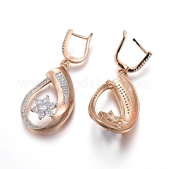 Messing micro pave Zirkonia Schmucksets&nbsp;SJEW-F189-12KCG