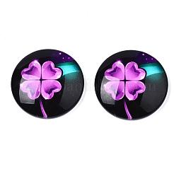 Glas cabochons&nbsp;GGLA-WHC0001-05