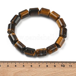Säule aus natürlichen Tigerauge-Perlen&nbsp;BJEW-A148-01A-21