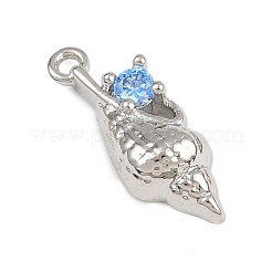 Colgante micropavé cubic zirconia de latón&nbsp;KK-I352-34P-01